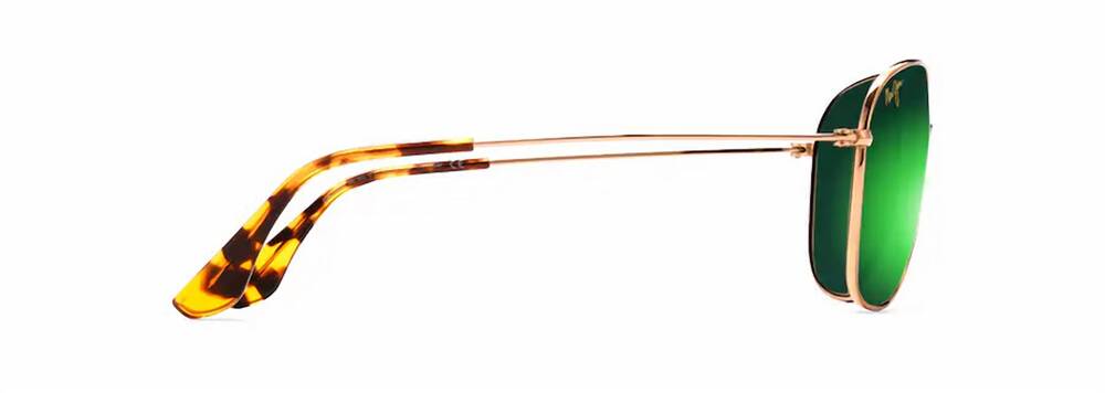 NEW MAUI JIM unisex - cliff house sunglasses in gold /green mirror maui brillian